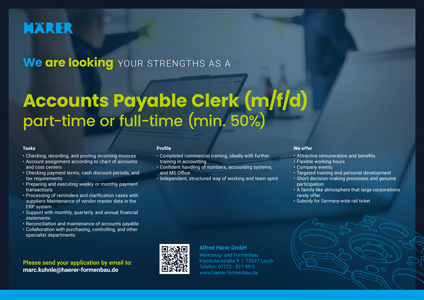 Job offer Accounts Payable Clerk Preview